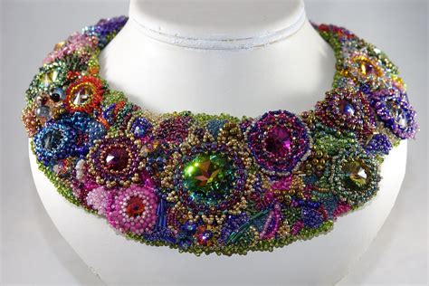 this was the first bead embroidery collar i ever made a number of years