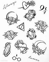 Tattoo Small Tattoos Flash Stencils Drawings Sketch Instagram Cute Designs Sketches Mini Sheet Women Doodle Body Taylor Likes Comments Dövme sketch template
