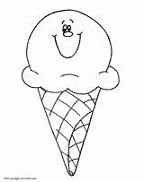 Ice Cream Coloring Pages Color Smiling Printable Cone Drawing Food Kids Print Cones Drawings Sundae Designlooter Getdrawings 24kb sketch template