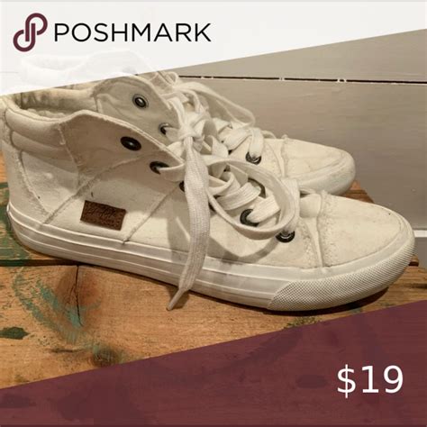 womens size  blowfish white canvas high tops blowfish shoes high tops blowfish