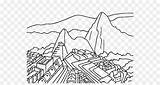 Picchu Machu Klee Ausmalbilder Pngwing sketch template