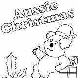 Pages Christmas Coloring Australia Australian Colouring Aussie Getcolorings Google Au Printable Sheets Color sketch template