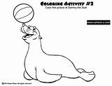 Seal Pages Coloring Sammy Colouring Exclusive Albanysinsanity sketch template