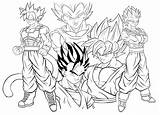 Super Pages Coloring Saiyan Goku Ball Dragon Getcolorings Colorings Color sketch template