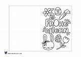 Ostern Karten Vorlage Osterkarte Frohe Ausmalbilder Kindern sketch template