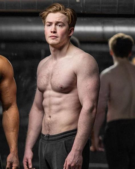 kit connor posts shirtless gym pics  full muscle bro