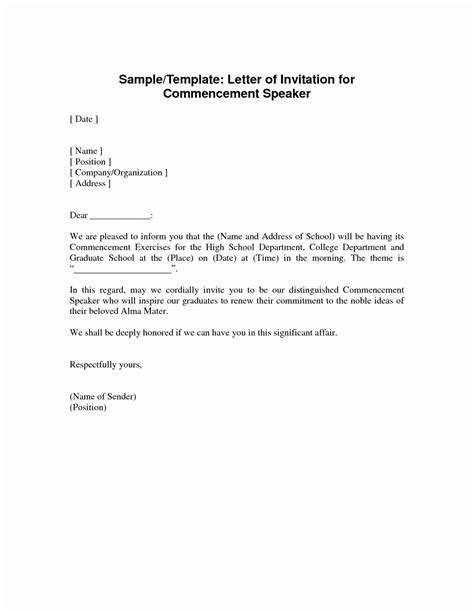 detail contoh formal invitation letter graduation ceremony koleksi nomer