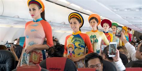 turning the airport into a catwalk vietjet celebrates