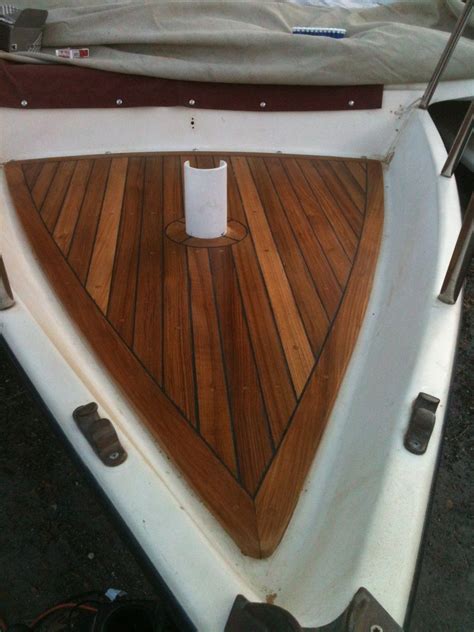 custom  teak boat deck  grateful woodworks