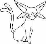 Espeon Eevee Evolutions Pokémon Coloringbook Coloringpages Coloringsheet Picts Coloringpages101 sketch template