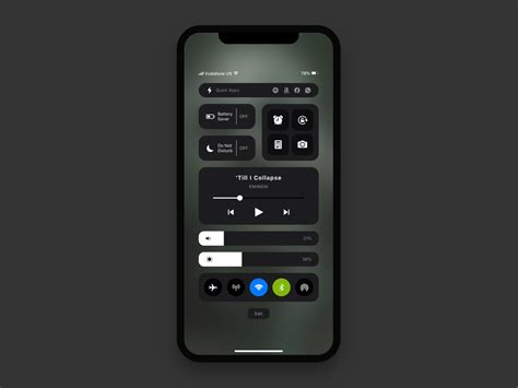 ios control center concept  behance