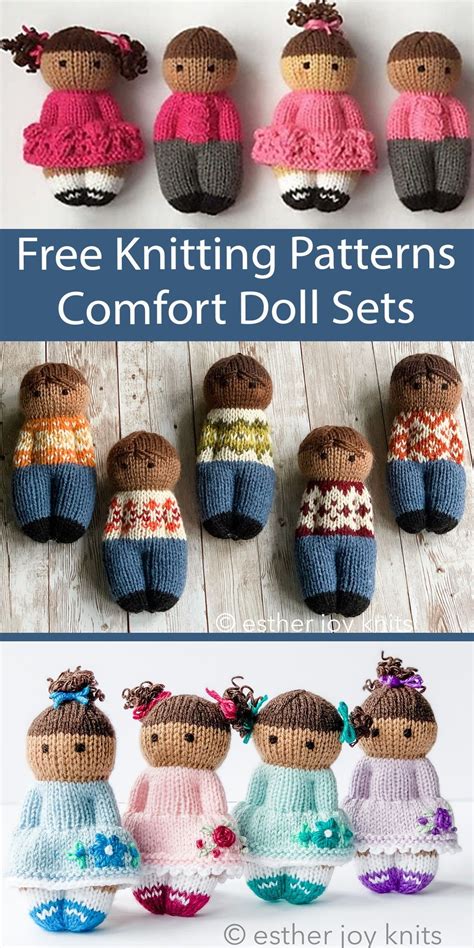 doll knitting pattern comfort doll sets knitting dolls