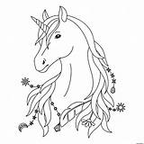 Licorne Unicorn Imprimer Unicornio Einhorn Licornes Dessiner Ausdrucken Grafiken Yin Ornate Harmonieux Vektoren sketch template