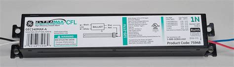 ge current ultramaxr electronic cfl ballast ballast start type instant input voltage