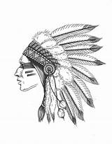 Headdress Tatuaje Indien Idei Warbonnet Headress Sioux Skulls Paintingvalley Indios sketch template
