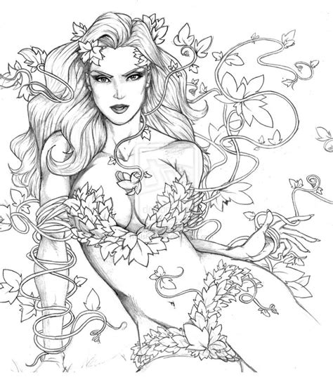 Poison Ivy Coloring Pages To Download And Print For Free