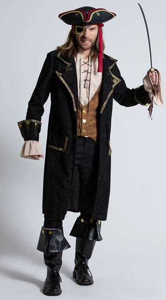 men s pirate captain costume men s pirate costume men s black pirate costume