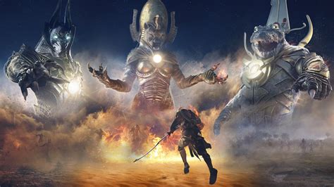 assassin creed origins trio  bosses  increased difficulty allgamers