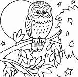 Coloring Owl Pages Halloween Getcolorings Printable sketch template
