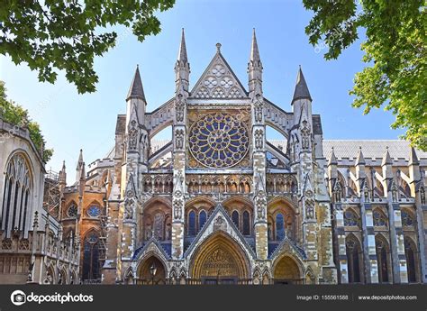 north entrance  westminster abbey  london stock editorial photo