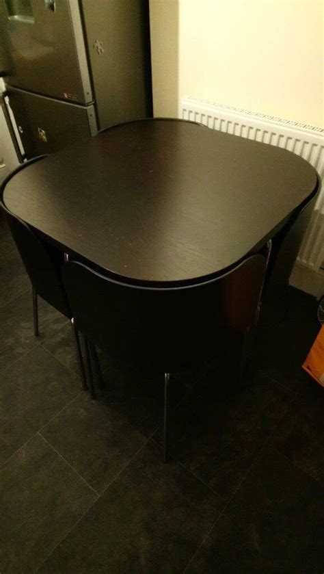 black ikea space saving table    pics  holbury