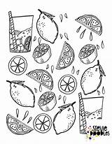Lemonade Lemons Doodles Stevie sketch template