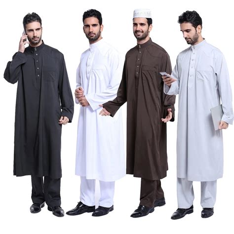 High Quality Muslim Islamic Clothing For Men Arabia Jubba Thobe Plus