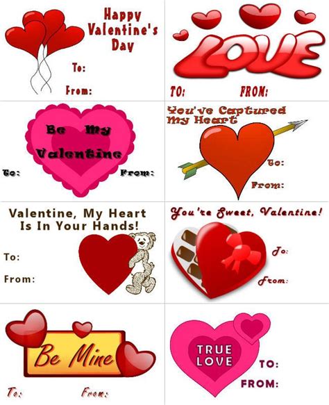 hearts printable valentines  family crafts