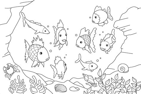 fishes  fishes  sea coloring pages