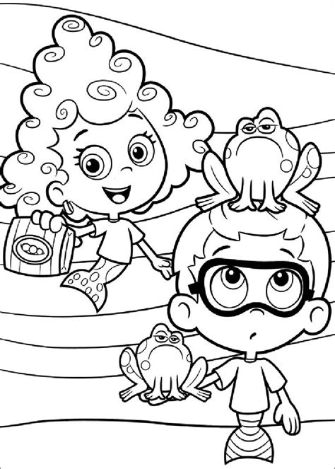 bubble guppies coloring pages   usage educative printable