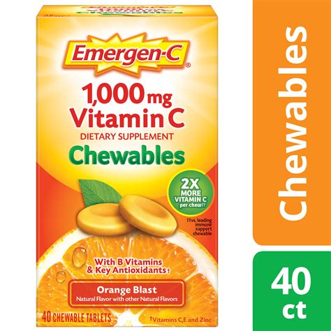 emergen  chewables  ct orange blast flavor  vitamin  walmartcom