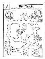 Coloring Animal Footprint Pages Footprints Tracks Bear Sheets Activities Preschool Teddy Maze Color Printable Sand Kindergarten Getcolorings Coloringhome Print Animals sketch template