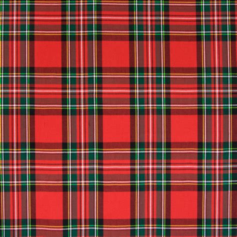 plaid red  green plaid woven upholstery fabric