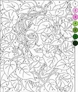 Coloring Pages Number Color Adult Adults Numbers Nicole Printable Books Girl Mandala Book Para Dibujos Kids Abstractos Colouring Paint Por sketch template