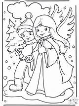 Angel Boy Coloring Christmas Pages Advertisement sketch template