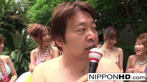 A Bunch Of Japanese Bikini Babes Have A Wrestling Match