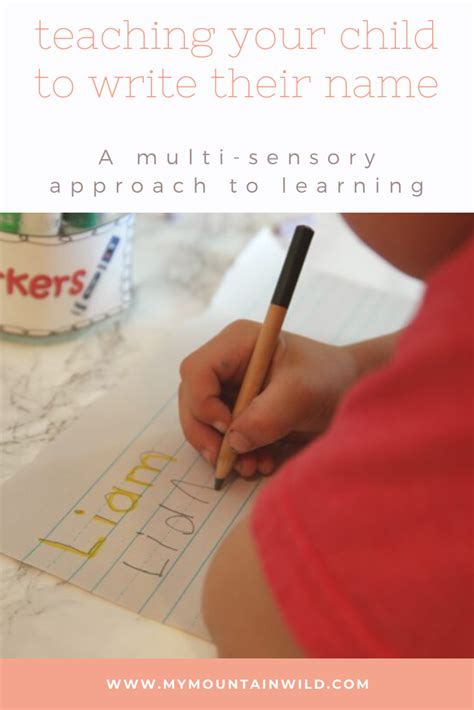 teaching  child  write    multi sensory approach