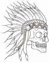 Headdress Stencils Skulls Metacharis Favim Sick Imgkid sketch template