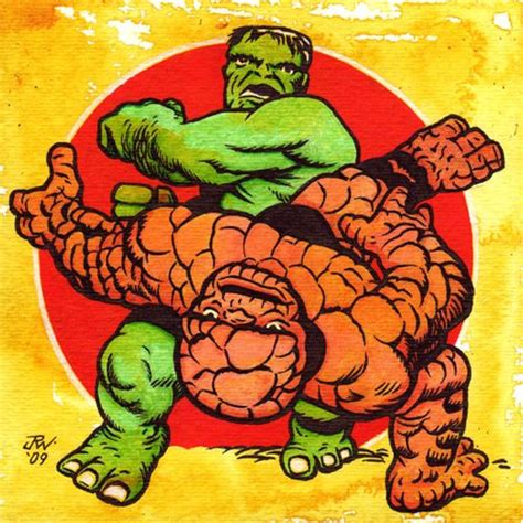 Hulk Vs The Thing Jack Kirby Comic Book Superheroes