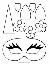Unicorn Printable Face Masks Templates Mask Coloring Kids Crafts Printables Pages Mom Simple Project Simplemomproject Post Diy Halloween Cutout Choose sketch template