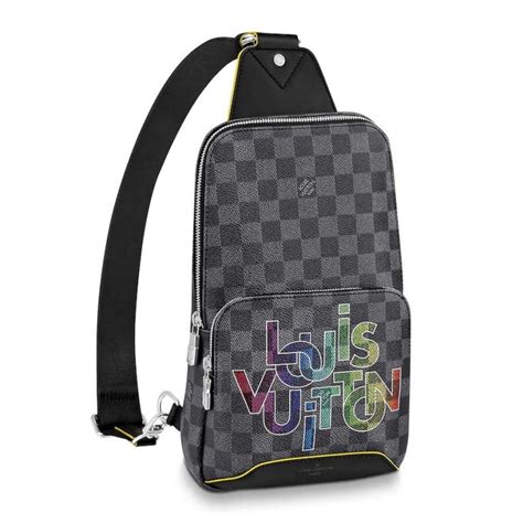 Louis Vuitton Lv Men Avenue Sling Bag In Damier Graphite