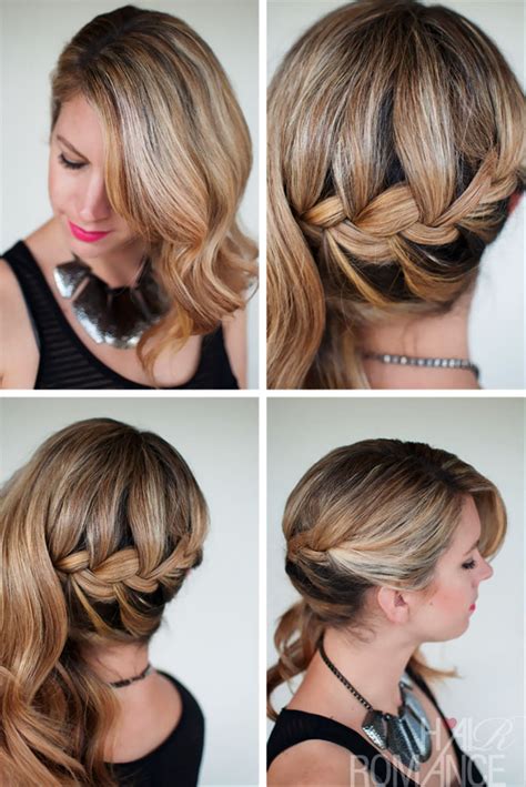 Side Swept French Braid Hairstyle For Wedding Hairstyles