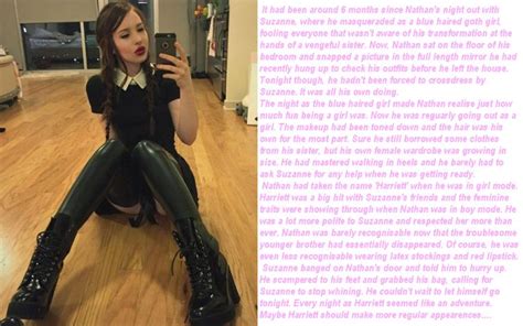 pin by joann ash on feminization captions pinterest tg captions and goth girls
