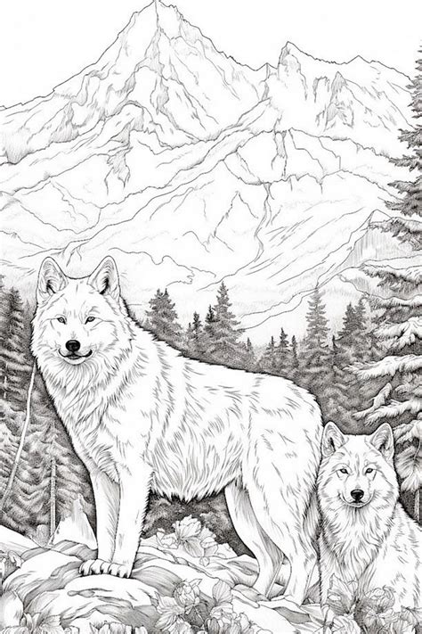 werewolf pack coloring pages