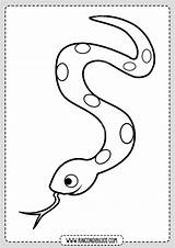 Serpiente Serpientes Facil Serpente Coloritura Coloration Serpent Legless Rincondibujos Rincon Orientalischer Drache Vecteurs sketch template