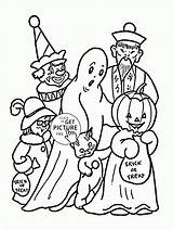Coloring Pages Halloween Kids Trick Treat Color Printable Choose Board Spooky Getcolorings sketch template