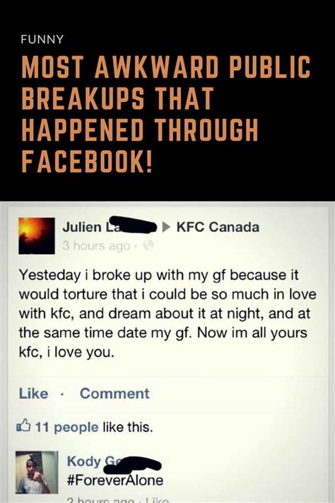 most awkward public breakups that happened through facebook