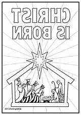 Coloring Pages Manger Jesus Christmas Nativity Baby Printable Getcolorings Color Getdrawings Story sketch template