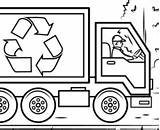 Recycling Pages Coloring Bin Truck Coloringpagesonly sketch template