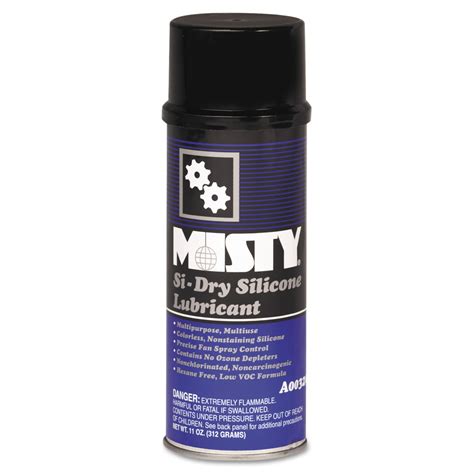 Misty Si Dry Silicone Spray Lubricant Aerosol Can 11oz 12 Carton